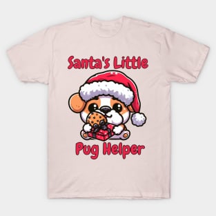 Merry Pugmas Funny Christmas Santa Pug Owner T-Shirt